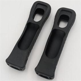 Sort XL Wii Controller Silikone Cover - 2stk - Nintendo Wii Tilbehør (B Grade) (Genbrug)
